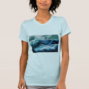 T-shirt Navio no mar em tempestade