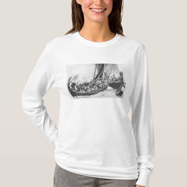 T-shirt Navios de Viking (Frente)