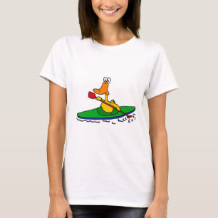 T-shirt NC pato Kayaking engraçado