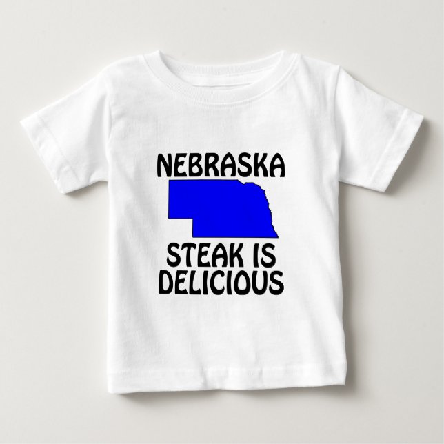 T-shirt Nebraska - Bife é Delicioso (Frente)