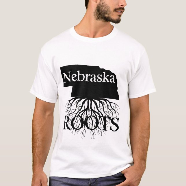 T-shirt Nebraska State Roots's or Men's Shirt (Frente)