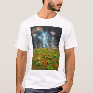 T-shirt Nebulosa da flor