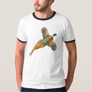 T-shirt Necked da campainha do faisão do anel