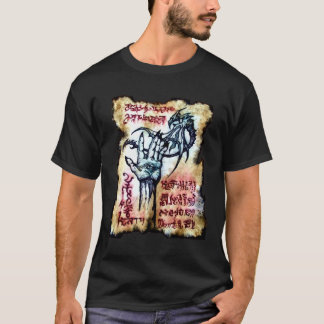 T-shirt Necronomicon - mão da morte