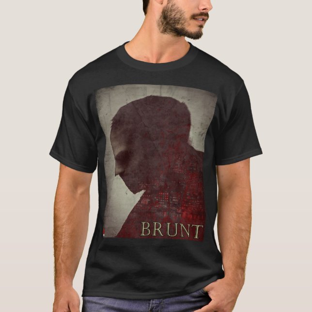 t-shirt negra clássica do Brunt (Frente)