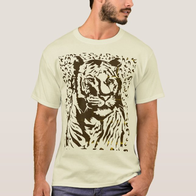 T-Shirt Negrito e De Tigre (Frente)