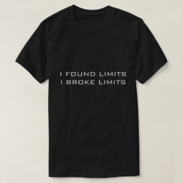 T-SHIRT NEGRO ENCONTREI LIMITES QUE EU QUEBREI LIM