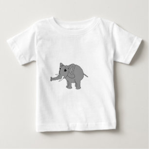 T-shirt "Nellie" o elefante (preto e branco)