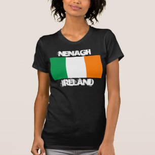 T-shirt Nenagh, Irlanda com bandeira irlandesa