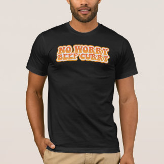 T-shirt Nenhum caril da carne da preocupação