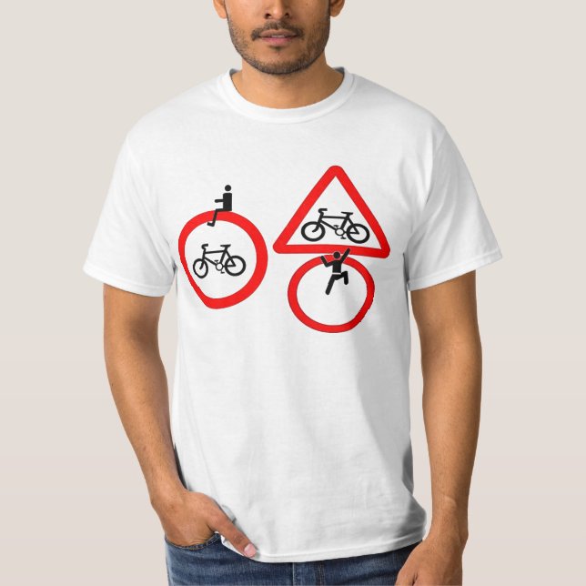T-shirt Nenhum ciclismo! (Frente)