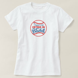 T-shirt Nenhum grito no Tshirt básico do basebol
