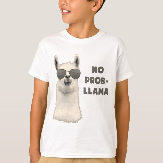 T-shirt Nenhum lama do problema (Frente)