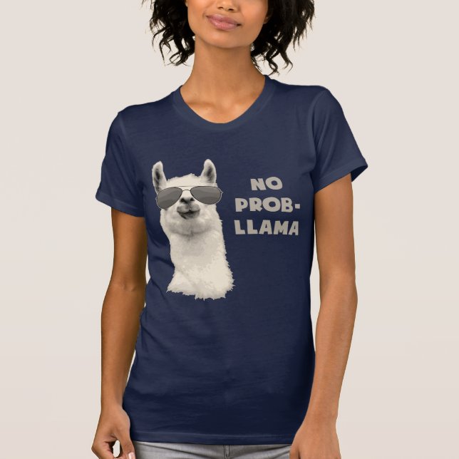 T-shirt Nenhum lama do problema (Frente)