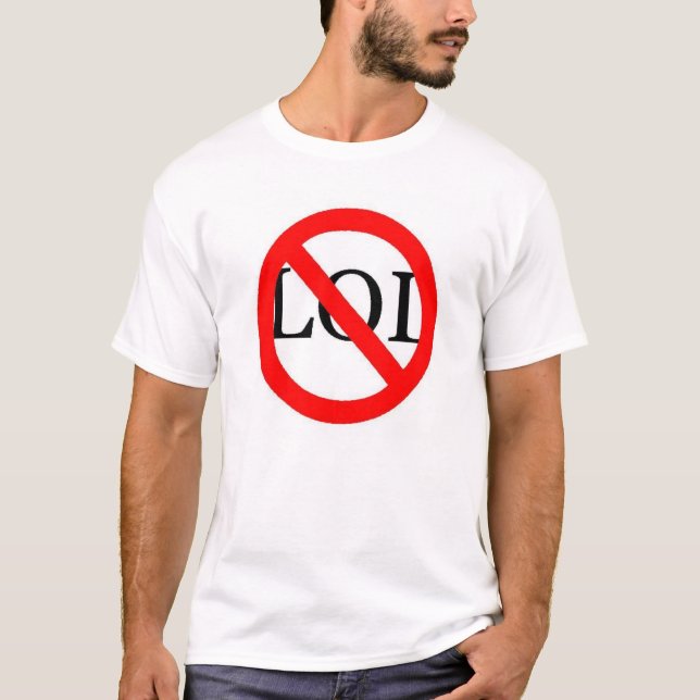 T-shirt nenhum LOL (Frente)