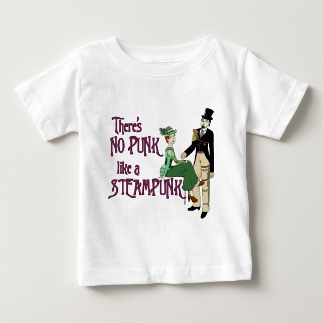 T-shirt Nenhum Punk como um Steampunk (Frente)