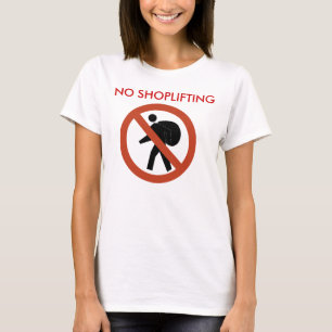 T-SHIRT NENHUM ROUBO EM LOJAS