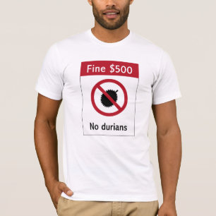T-shirt Nenhum sinal dos Durians (2), Singapore