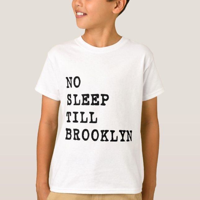 T-shirt Nenhum sono lavra Brooklyn! (Frente)