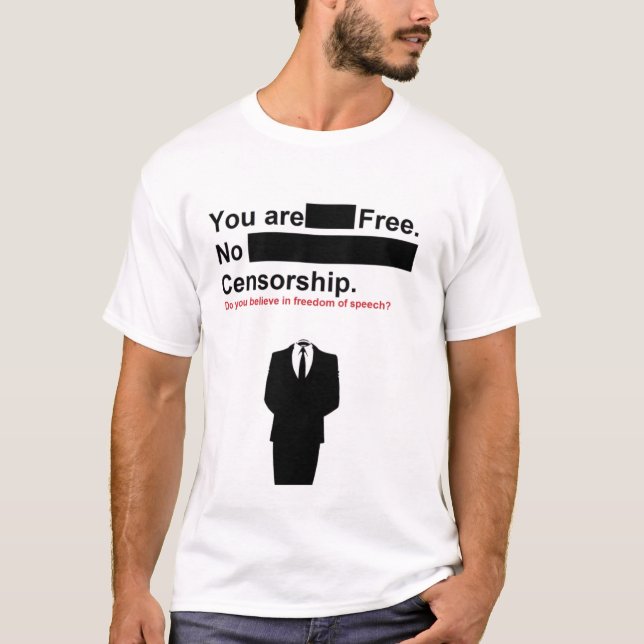 T-shirt nenhuma censura (Frente)