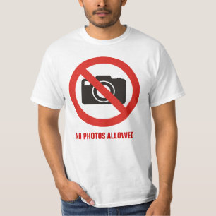 T-shirt Nenhuma Foto Permitida