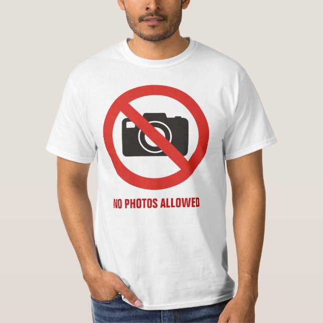 T-shirt Nenhuma Foto Permitida (Frente)