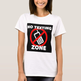 T-shirt Nenhuma zona de Texting