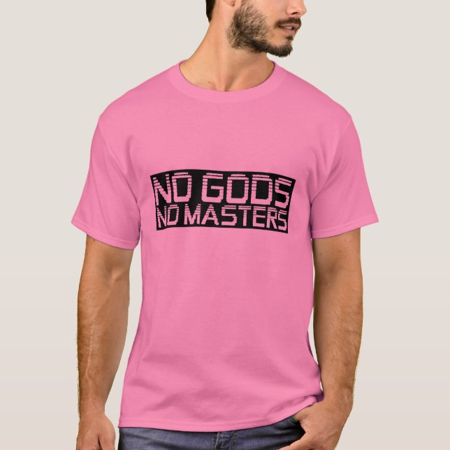 T-shirt Nenhuns deuses nenhum mestrado (Frente)