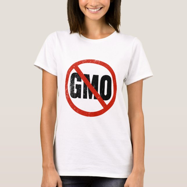 T-shirt NENHUNS GMOs Anti-GMO (Frente)