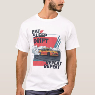 T-Shirt Neon Drift Car Comer, Dormir, Desviar