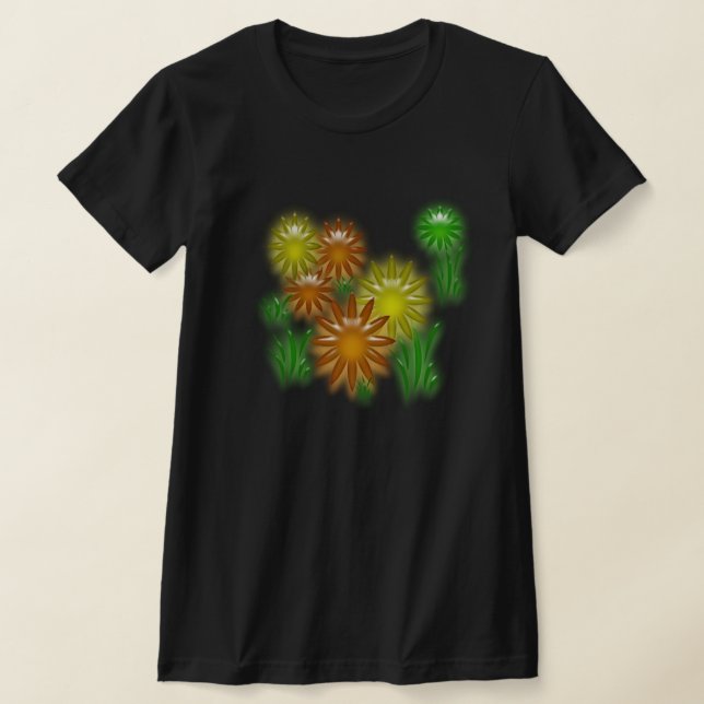 T-shirt - Neon Flowers (apenas bebidas) (Postura )