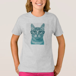 T-shirt Nerd do gato