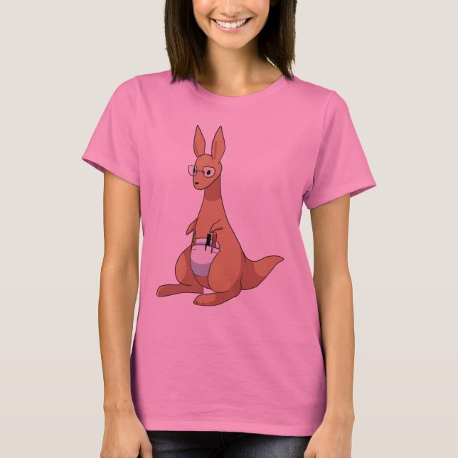 T-shirt Nerdy Kangaroo (Frente)