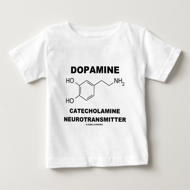 T-shirt Neurotransmissor da catecolamina da dopamina (Frente)