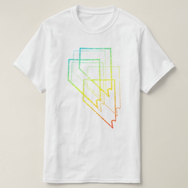 T-shirt nevada esfriar borrão (Frente do Design)