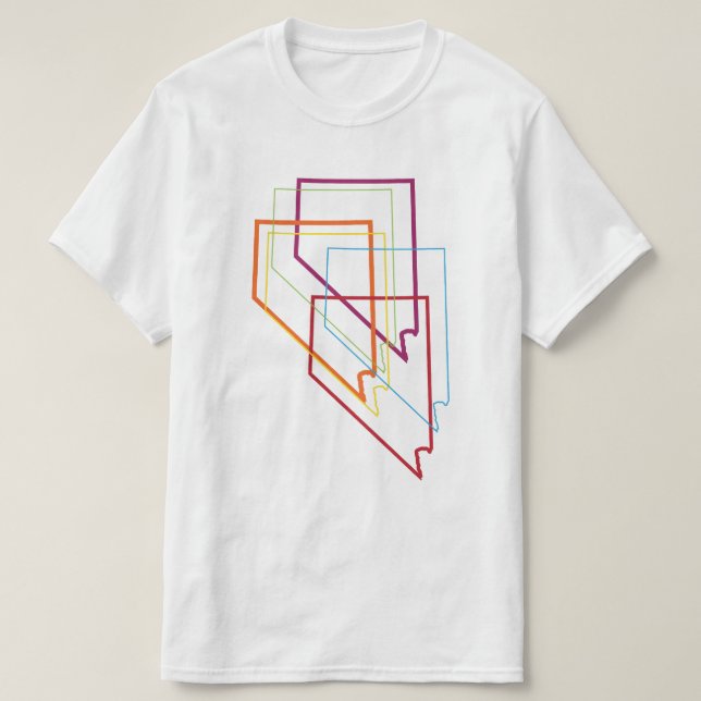 T-shirt nevada pride blur (Frente do Design)