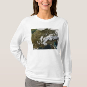 T-shirt Neve, névoa, e baixas nuvens em Europa ocidental