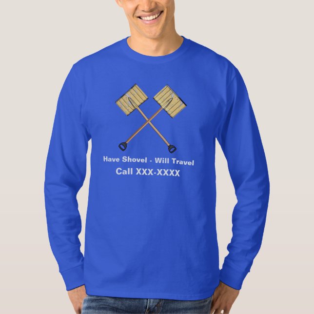 T-shirt Neve Shoveling Business (Frente)