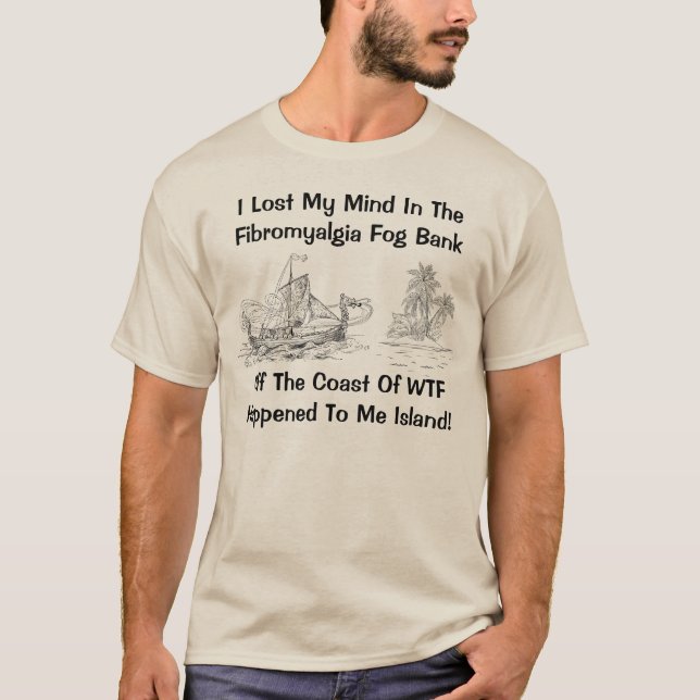 T-shirt Névoa de Fibromyalia - névoa fibro (Frente)