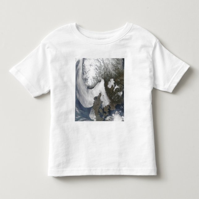 T-shirt Nevoeiro no mar na Escandinávia (Frente)