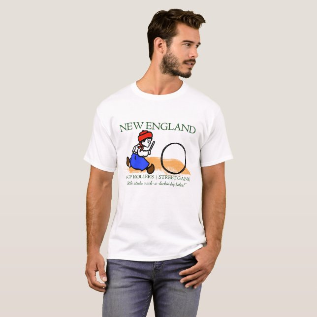 T-shirt New England Hoop Rollers Tee (Frente Completa)