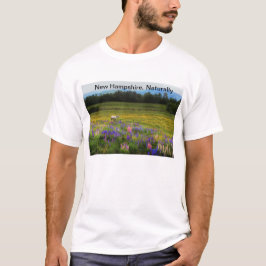 T-shirt New Hampshire, naturalmente - cavalo nos Lupines