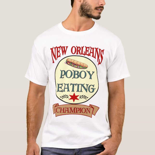 T-shirt New Orleans Poboy Eating Champion (Frente)