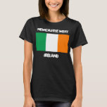 T-shirt Newcastle West, Irlanda com pavilhão irlandês<br><div class="desc">Newcastle West,  Irlanda com pavilhão irlandês</div>