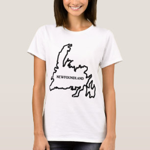 T-shirt newfoundland labrador contorno com nome do cão.png