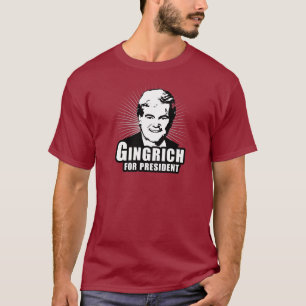 T-shirt Newt Gingrich para o presidente