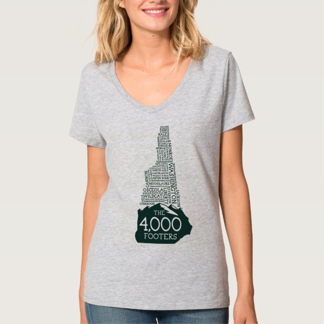 T-shirt NH 4000 pés Camiseta-T-Pescoço feminino (Frente)