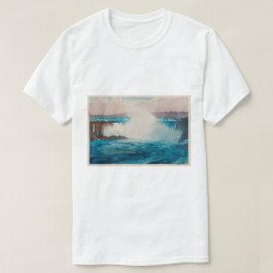 T-shirt Niagara Falls, Hiroshi Yoshida, Woodcut