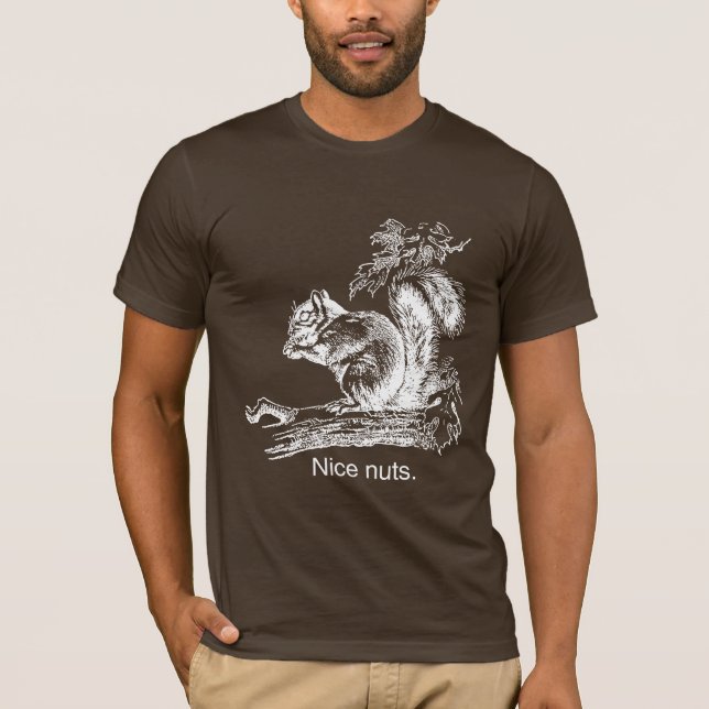 T-shirt NICE NUTS - BRANCO -.png (Frente)