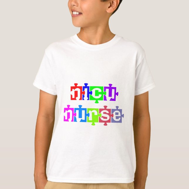 T-SHIRT NICU NURSE QUEBRA-CABEÇA PIECE (Frente)